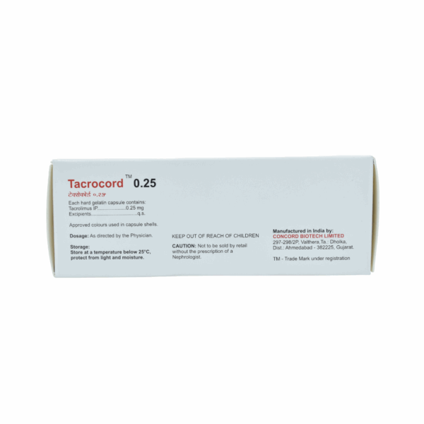 Tacrocord 0.25mg - Image 2