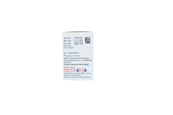 Tenofovir Alafenamide Tablets 25 mg Tafnat - Image 2