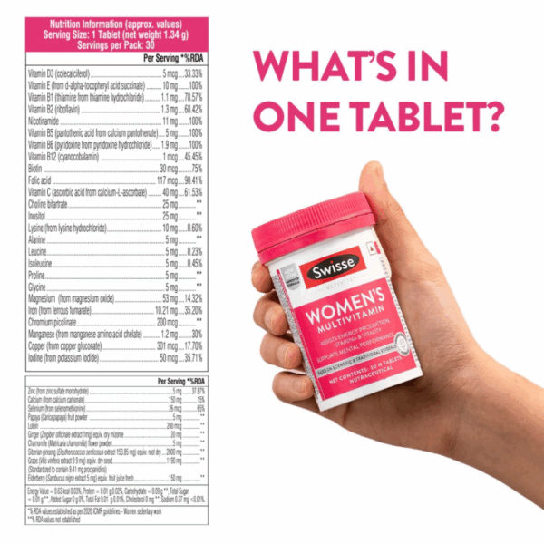 Swisse Ultivite Women's Multivitamin Tablet - Image 2