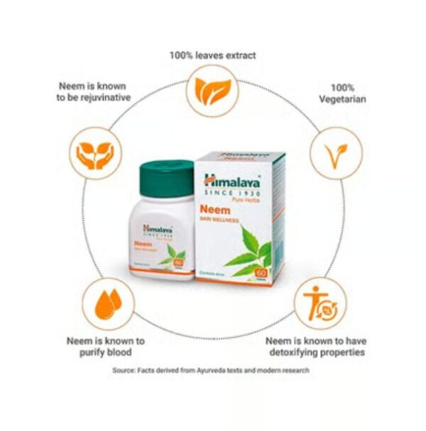 Himalaya Wellness Neem Skin Supplement - Image 3