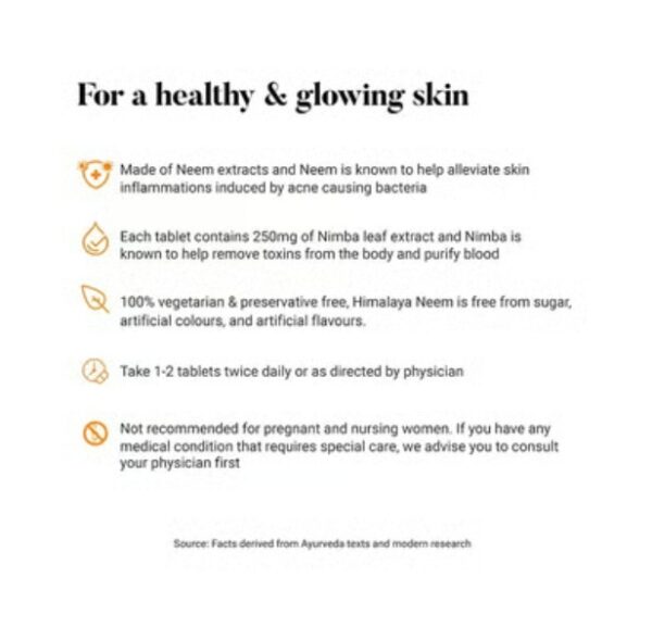 Himalaya Wellness Neem Skin Supplement - Image 2