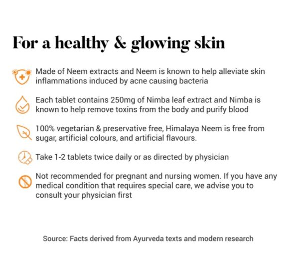 Himalaya Wellness Neem Skin Supplement - Image 3