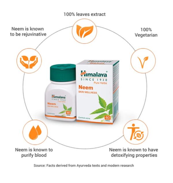 Himalaya Wellness Neem Skin Supplement - Image 2