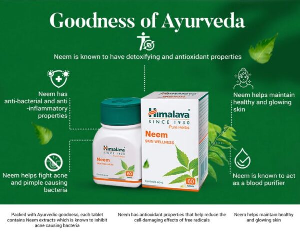 Himalaya Wellness Neem Skin Supplement - Image 4